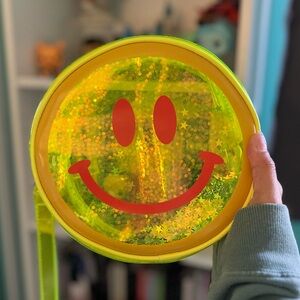 Transparent Yellow Smiley Face Purse